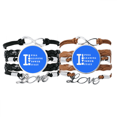 thumbnail image 1 of La torre inclinada de Pisa, Italia Pulsera pareja de cuerdas de cuero Unbranded M, 1 of 3