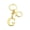 G, variant on Metal Alphabet Keychain A to Z Initial Letter Pendant with Keyring for Bag Purse Christmas Gift, Personalized Gold Alloy Key Chain for Women Men