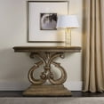 thumbnail image 2 of Bowery Hill Traditional Wood Console Table in Weathered Oak Finish, 2 of 5