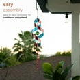 thumbnail image 6 of Alpine Corporation 7" x 34" Outdoor Hanging Metal Swirl Wind Spinner Decoration, Multicolor, 6 of 12