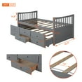 thumbnail image 2 of Gray Twin Size Daybed with Trundle and Drawers, 2 of 8