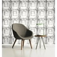 thumbnail image 2 of DecoWorld 2, Natural Gray, White Wallpaper Roll, Modern Wall Decor Accent, 2 of 3
