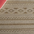thumbnail image 6 of SAFAVIEH Wicker Juan Geometric Indoor/Outdoor Area Rug, Gray/Brown, 6'7" x 6'7" Square, 6 of 11