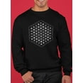 thumbnail image 2 of Overlapping Circles Grid  Sweatshirt Men -Image by Shutterstock, Male Medium, 2 of 4