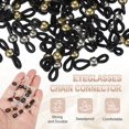 thumbnail image 4 of Eyeglass Chain End, 120 Pcs Round Eyeglass Chain Connector with Medium Box for Eyeglass Holder, Black Silver/Gold, 4 of 7