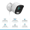 thumbnail image 2 of 2-Pack Amcrest ProHD 2-Megapixel Wireless Outdoor Security Camera, Deterrent Outdoor IP WiFi Camera - Full HD 1080P @30fps, IP65 Weatherproof, 33ft Nightvision, Two-Way Audio, 2PACK-ADC2W (White), 2 of 3