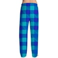 thumbnail image 3 of Fabrcox Man Pajama Pants Plaid Fall Spring Winter Drawstring Pj Pants Casual Comfortable Baggy Pj Pants Blue XL, 3 of 3