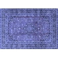 thumbnail image 1 of Ahgly Company Machine Washable Indoor Rectangle Persian Blue Traditional Area Rugs, 7' x 10', 1 of 4