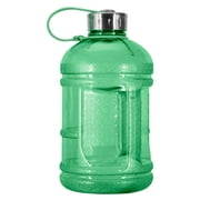 Geo Sports Bottles 1/2 Gallon (64 oz.) BPA Free Plastic Water Bottle w/ 48mm Steel Cap (Green)