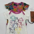 thumbnail image 4 of Nordstrom Babies' CM 2-pack Short Sleeve Bodysuits Ivory Growing To Bloom 3M NWT, 4 of 9
