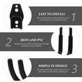 thumbnail image 2 of CRILSTYLEO 4pcs Garage Hanging Hooks for Garden Tools Black PVC Storage, 2 of 6