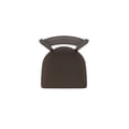 thumbnail image 3 of 410 Jackie 25" Swivel Counter Stool with Bronze Finish and Rein Coffee Seat, 3 of 4
