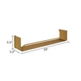 thumbnail image 6 of Aspire Home Accents 7326 Syler Modern Wall Shelf, Brown - Set of 2, 6 of 6
