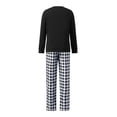 thumbnail image 5 of AIGUR Matching Family Christmas PJs, Plaid Letter Print Soft Holiday Pajamas for Whole Family, 5 of 8