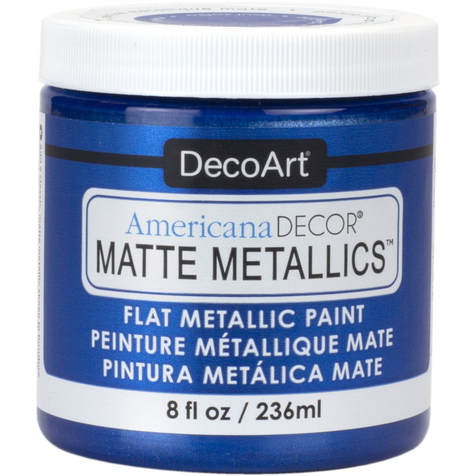 DecoArt Americana Decor Matte Metallic Paint, Sapphire Blue