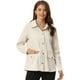 thumbnail image 1 of Chaqueta utilitaria ligera con bolsillos con solapa en la cintura con cordón para mujer Albaricoque M, 1 of 6