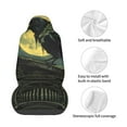 thumbnail image 4 of Pofeuu MoonNight Sky Crow Print Automotive Car Seat Covers Flat Cloth Full Set Seat Covers,Car Seat Covers front seats for Cars Trucks and SUVs, 4 of 5