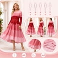 thumbnail image 5 of Bounce Dresses for Women Church, Elegant Pearl Midi Dress with Loose Stretch Fit for Wedding & Formal Events, 5 of 8