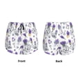 thumbnail image 3 of Daiia Lavender Bicycle Pattern Women's 2 in 1 Running Shorts - Lightweight Athletic Workout Gym Yoga Shorts Liner with Phone Pockets-Large, 3 of 7