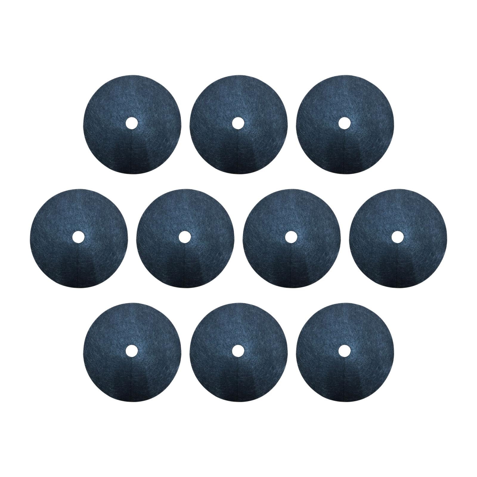 FashionCha 10 Pieces Tree Mulch Rings for Weed Control Fruit Tree Protector Thickened Plant Black