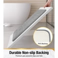 thumbnail image 2 of HITSLAM Memory Foam Bath Mat,Ultra Absorbent Bathroom Rug,Non-Slip Soft Bath Rug for Bathroom Floor,24"x16" Light Gray, 2 of 8