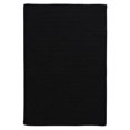 thumbnail image 1 of Colonial Mills Rug H031R024X048S Simply Home Solid - Black 2 ft. x 4 ft. Braided Rug, 1 of 1