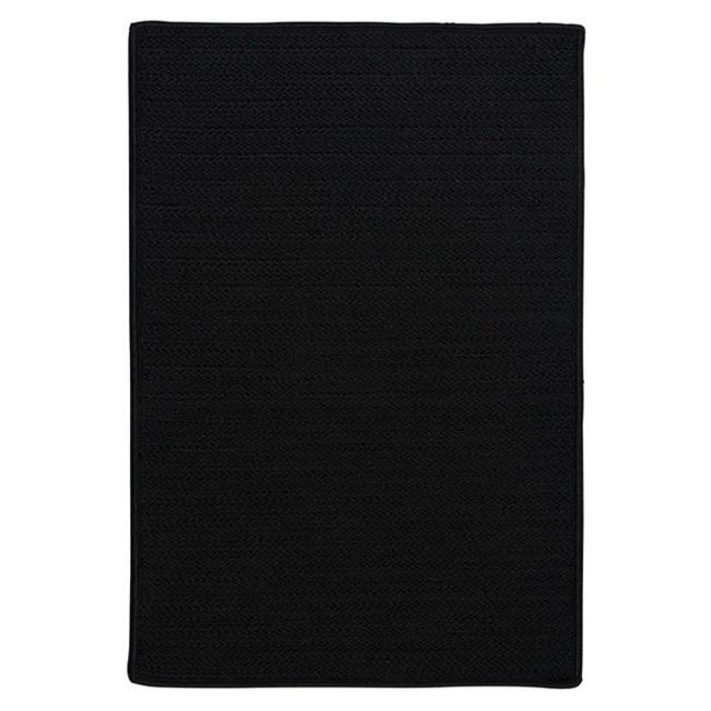 Colonial Mills Tapis H031R024X048S Simply Home Uni - Noir 2 Pi. x 4 Pi. Tapis Tressé