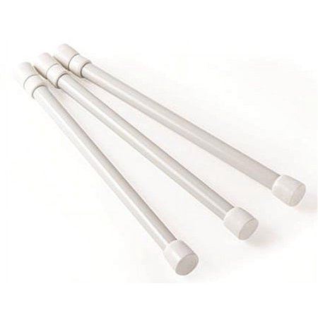 1 *Camco 44063 RV Cupboard Bar - White - 3 Pack