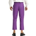 thumbnail image 3 of Lars Amadeus Men's Cropped Dress Pants Flat Front Ankle-Length Trousers, 3 of 6