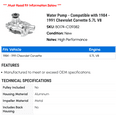 thumbnail image 2 of Water Pump - Compatible with 1984 - 1991 Chevy Corvette 5.7L V8 1985 1986 1987 1988 1989 1990, 2 of 2