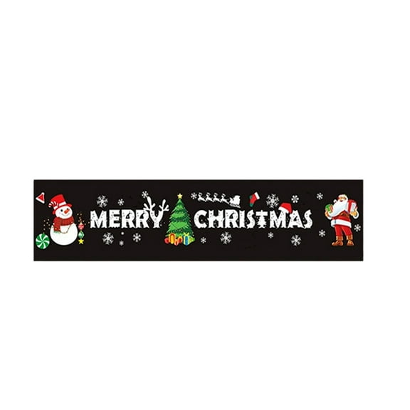 Merry Christmas Banner 78.7X17.7In, Christmas Hanging Simple Sign, Holiday Party Supplies, Suitable for Outdoor, Indoor, Yard, Garden, Porch, Lawn(A)