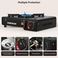 thumbnail image 2 of Dual Fuel Camping Stove, Butane & Propane Portable Burner with Electronic Ignition for Outdoor Cooking, 2 of 10
