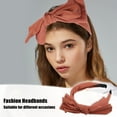 thumbnail image 3 of Unique Bargains Big Bowknot Headband Hairband for Women Brick Red 1.2 Inch Wide 1 Pcs, 3 of 7