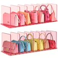 thumbnail image 1 of Organizador de bolsos SortNStore ajustable de acrílico rosa, 1 of 7