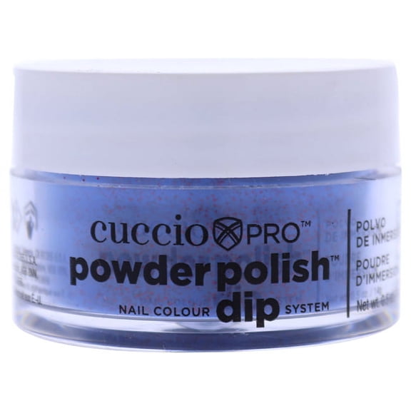 Pro Powder Polish Nail Colour Dip System - Purple With Red Glitter by Cuccio for Women - 0.5 oz Nail Powder