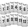 thumbnail image 1 of Chaleco Irfora 12PCS Kid's Football Pinnies Jerseys de fútbol de secado rápido Deportes juveniles Scrimmage Equipo de baloncesto Entrenamiento Baberos numerados Práctica Chaleco deportivo Irfora Chaleco, 1 of 7