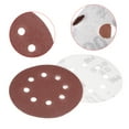 thumbnail image 3 of Unique Bargains 10Pcs 5 Inch 8 Hole Hook and Loop Sanding Disc 80 Grit Flocking Sandpaper, 3 of 5