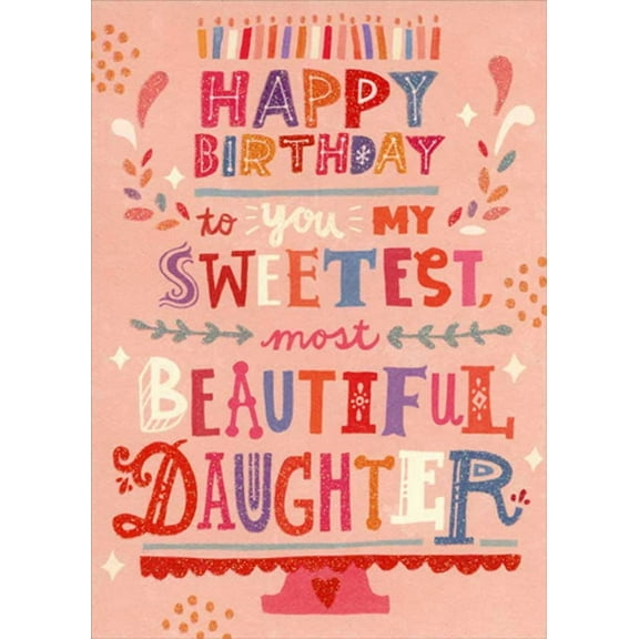 RSVP Sweetest Most Beautiful Daughter Birthday Card