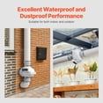 thumbnail image 4 of VEVOR 4 to 4.5 inch Radon Fan Installation Kit, Quiet 190CFM Radon Mitigation Fan System Kit with 2 Couplers, Pressure Indicator, Waterproof Inline Duct Fan Exhaust Fan for Indoor Outdoor Ventilation, 4 of 9