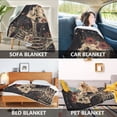 thumbnail image 2 of Yayeee Throw Blanket for Couch Soft Warm 60" x 80" Sofa Chair Bed Decoration, Skeleton with Flowers Pattern, 2 of 7