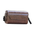 thumbnail image 4 of Camera Fotografía Fotografía bolsa bolso de cuerpo cruzado con bolsillos con de protección de la caja protectora a prueba de golpes PU Bolsa de Café, 4 of 9