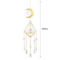 thumbnail image 3 of Carillón De Viento De Cristal Que Atrapa La Luna, Marco De Metal, Bola Puntiaguda, Flor De Cuentas (A), 3 of 4