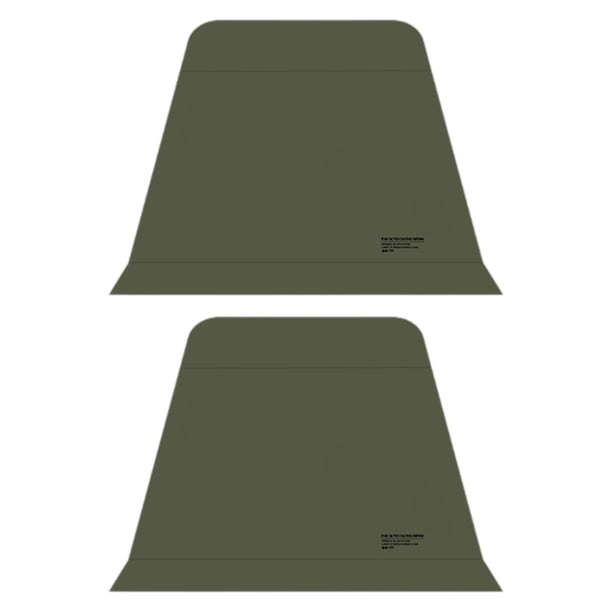 2 paredes laterales para carpa con dosel, instantáneas, para gazebo o patio trasero. Verde