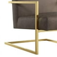 thumbnail image 5 of Posh Living Xzavier Faux Leather Accent Chair in Tan/Gold, 5 of 8