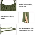 thumbnail image 3 of Women's Bikini Cover Ups Strappy Split Maxi Dress Chiffon Beach Dress for Summer Holidays, 3 of 7