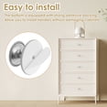 thumbnail image 4 of Wekvgz 15pcs Drawer Knob Set Stainless Steel Non drill Self Adhesive Cabinet Knobs Easy Installation Kitchen Hardware Brushed Nickel Cabinet Knobs for Wardrobe Drawer Dresser (Silvery), 4 of 12