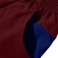 thumbnail image 5 of DDAPJ pyju Mens Running Shorts Drawstring Elastic Waist Athletic Shorts Stretch Basketball Workout Gym Shorts with Pockets Wine XXXL, 5 of 8