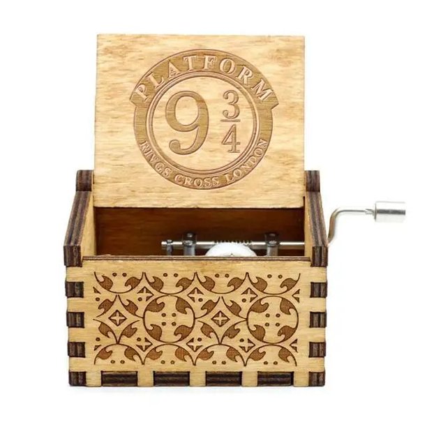 Caja de música con manivela manual de madera, Parque Jurásico de La Reina, David Jones, La Bella Bestia, arcoíris, regalo de San Valentín, cumpleaños y Año Nuevo