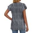 thumbnail image 5 of Fantaslook Womens Tops V Neck Short Sleeve Summer Shirts Babydoll Peplum Tops Tunic Dressy Casual Blouses, 5 of 9