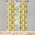 thumbnail image 3 of Ambesonne Rose Curtains, Roses Natural Beauty, Pair of 28"x63", Multicolor, 3 of 5